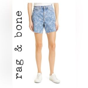 NWT💝 rag & bone Maya High Waist Raw Hem Denim Shorts Size 26